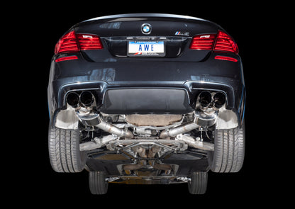 AWE Tuning BMW F10 M5 Touring Edition Axle-Back Exhaust Diamond Black Tips AWE Tuning