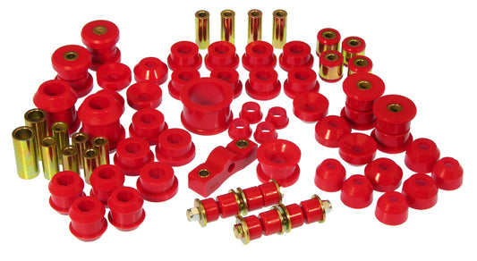 Prothane Total Vehicle Suspension Bushing Kit for 1994–2001 Acura Integra w/o Rear Upper C-Arm bushings, Red – 8-2005