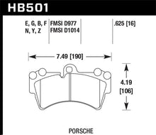 Load image into Gallery viewer, Hawk Performance Blue 9012 Front Brake Pads - HB501E.625