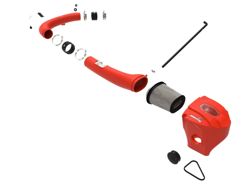 aFe Momentum GT Dry S Stage-2 Intake System 11-15 Dodge Challenger/Charger V6-3.6L (Red) - eliteracefab.com