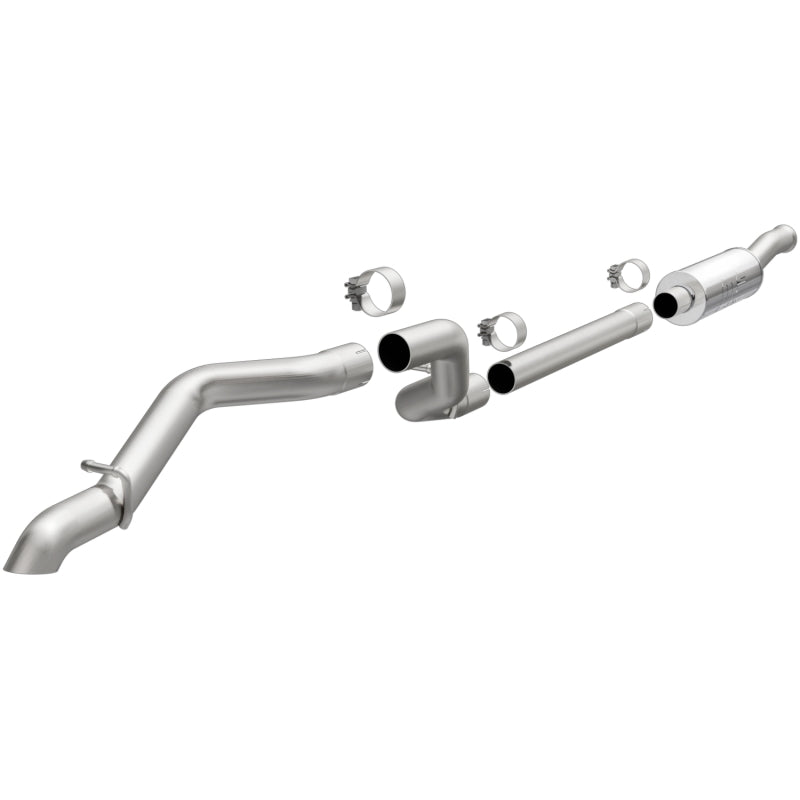 MagnaFlow Cat Back 2018 Jeep Wrangler 2.0L Rock Crawler Series Single Exit Stainless Exhaust Magnaflow