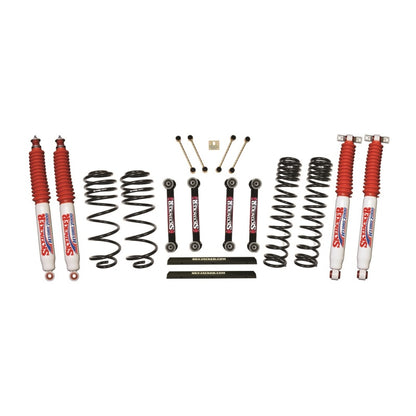 Skyjacker Jeep TJ/LJ 4in Dual Rate Long Travel Front/Rear Kit w/ Hydro 7000 Shocks - eliteracefab.com
