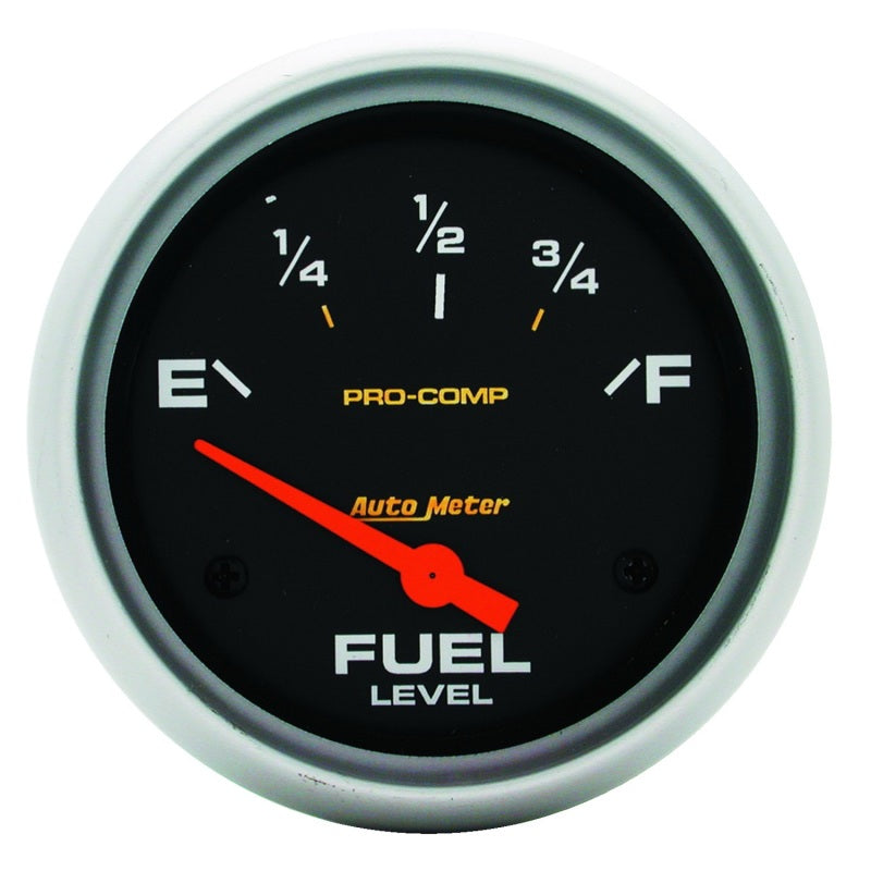 AutoMeter Gauge Fuel Level 2-5/8in. 0 Ohm(e) to 90 Ohm(f) Elec Pro-Comp 5415