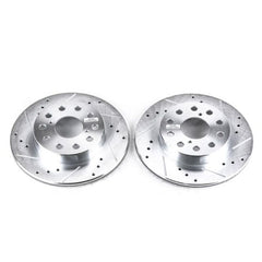 Power Stop 91-95 Toyota MR2 Rear Evolution Drilled & Slotted Rotors - Pair - eliteracefab.com