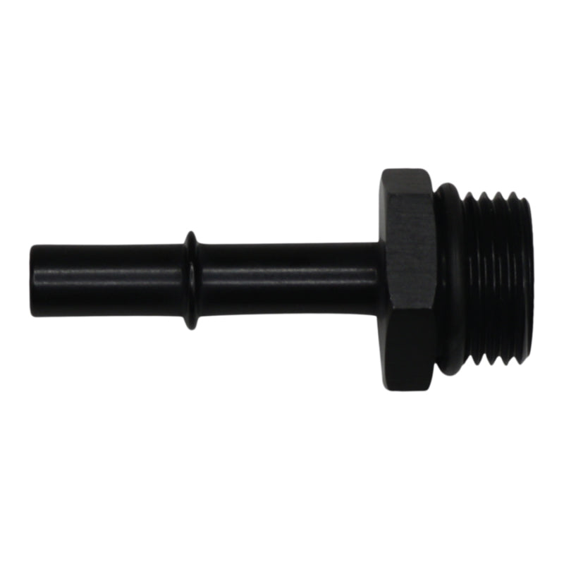 DeatschWerks 10AN ORB Male to 3/8in Male EFI Quick Connect Adapter - Anodized Matte Black DeatschWerks