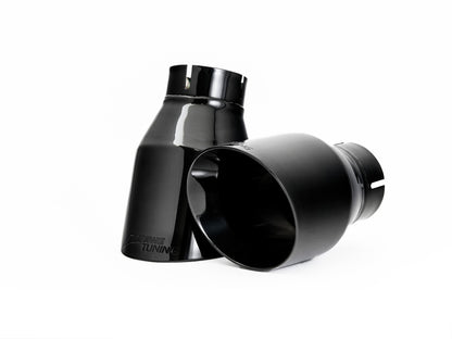 AWE Tuning Audi B9 A4 SwitchPath Exhaust Dual Outlet - Diamond Black Tips (Includes DP and Remote) AWE Tuning