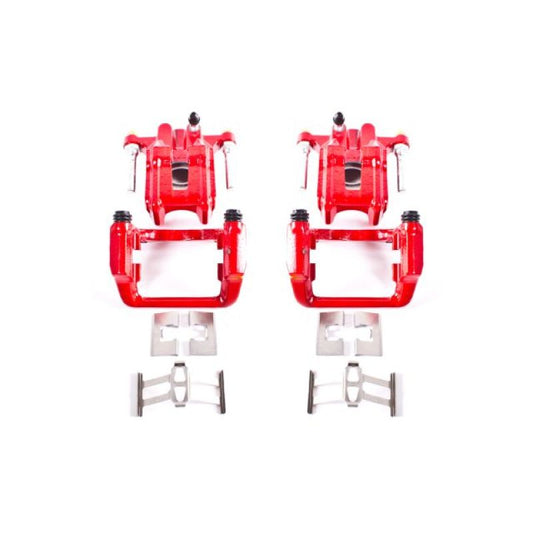 Power Stop 01-03 Acura CL Rear Red Calipers w/Brackets - Pair - eliteracefab.com