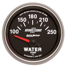 Load image into Gallery viewer, Autometer Sport-Comp II 52mm 100-250 F Short Sweep Electronic Water Temperature Gauge - eliteracefab.com