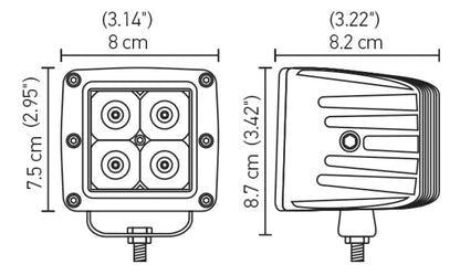 Hella HVF Cube 4 LED Off Road Kit - eliteracefab.com