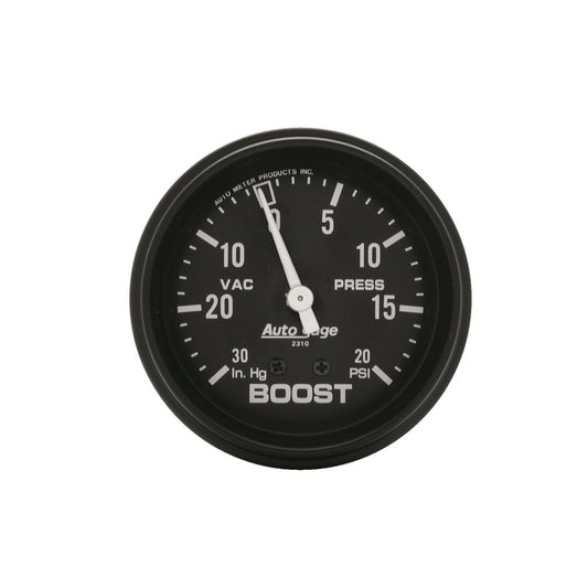 Autometer Black 2-5/8in 30 In Hg-Vac / 20 PSI Mechanical Vacuum/Boost Gauge 2310