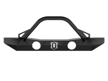 ICON 07-18 Jeep Wrangler JK Pro Series Mid Width Front Bumper w/Bar/Tabs ICON