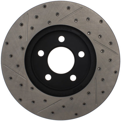 StopTech 03-09 Lincoln Town Car / 03-09 Mercury Grand Marquis Front Left Slotted & Drilled Rotor Stoptech
