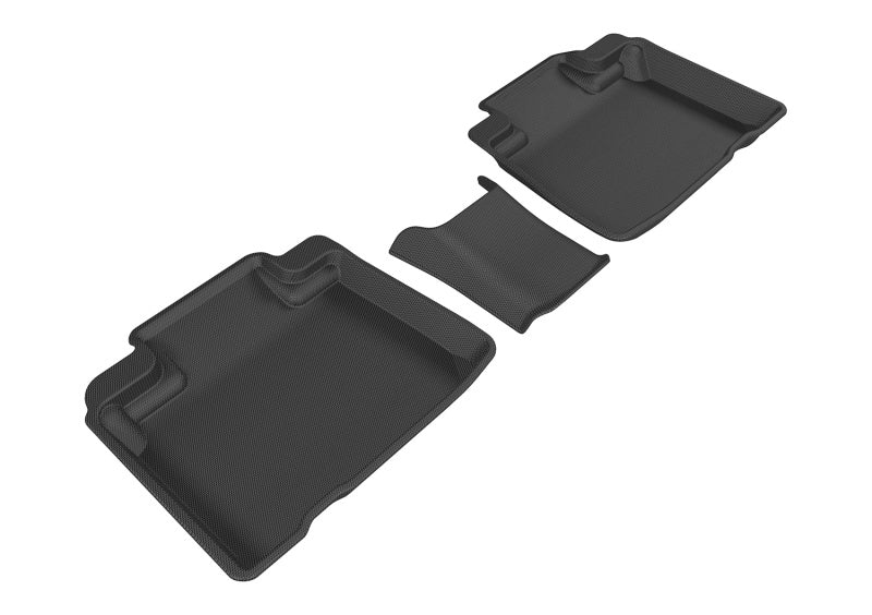 3D MAXpider L1FR09321509 2015-2020 Ford Edge Kagu 2nd Row Floormats - Black 3D MAXpider