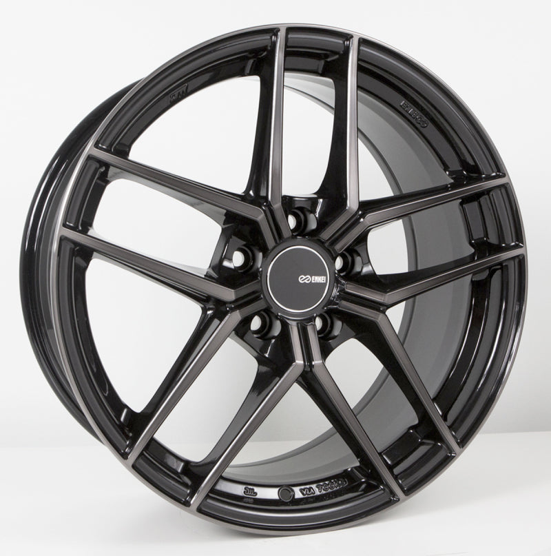 Enkei TY5 18x8 5x112 45mm Offset 72.6mm Bore Pearl Black Wheel Enkei