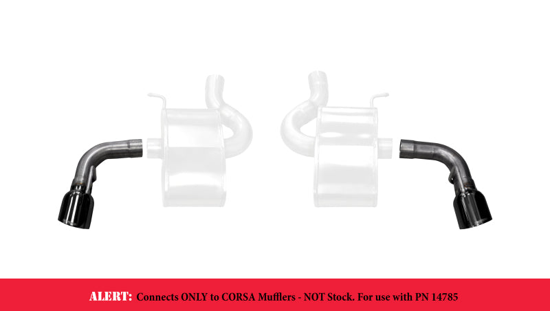 Corsa 16-17 Chevy Camaro SS 2.75in Inlet / 4.5in Outlet Black PVD Tip Kit (For Corsa Exhaust Only) - eliteracefab.com