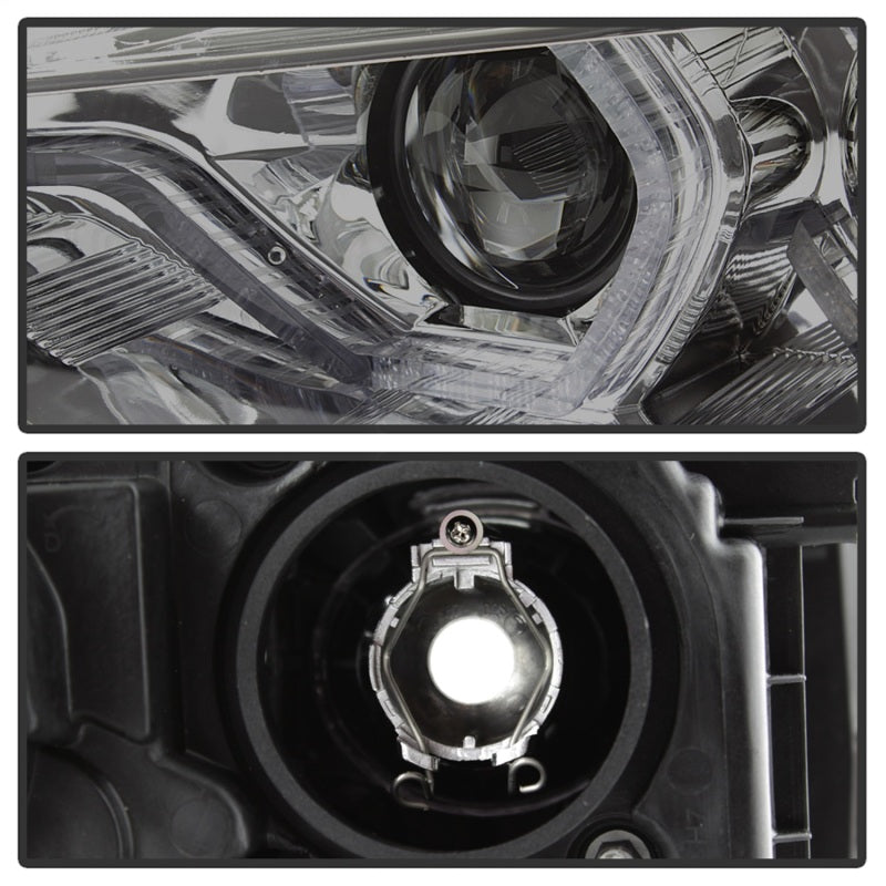 Spyder 12-14 BMW F30 3 Series 4DR Projector Headlights - LED DRL - Smoke (PRO-YD-BMWF3012-DRL-SM) - eliteracefab.com