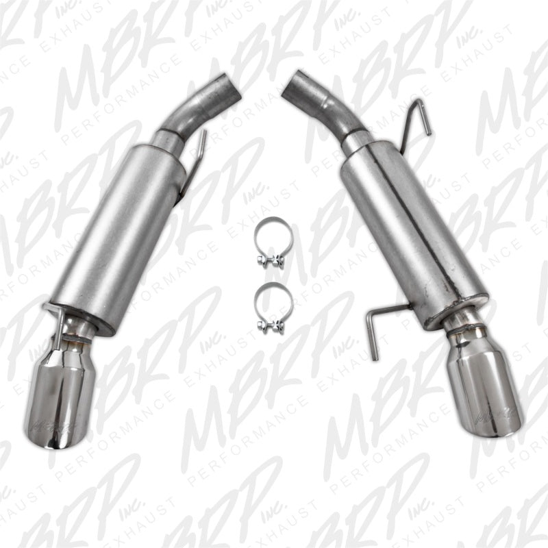 MBRP 05-10 Ford Mustang GT 5.0/Shelby GT500 Dual Mufflers Axle Back Split Rear AL - eliteracefab.com