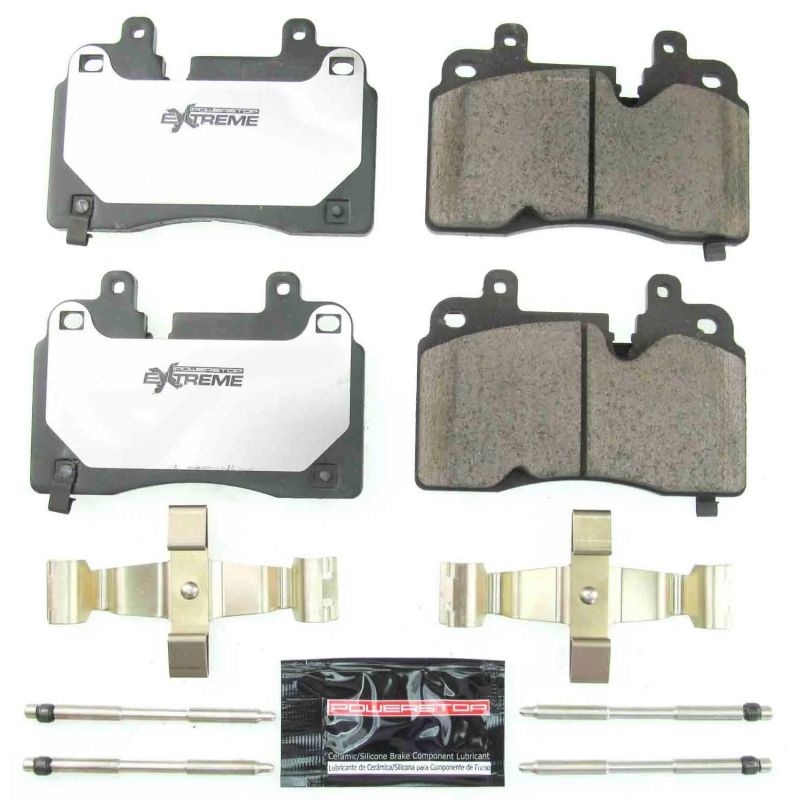 Power Stop 2020 Chevrolet Corvette Front Z26 Extreme Street Brake Pads w/Hardware PowerStop