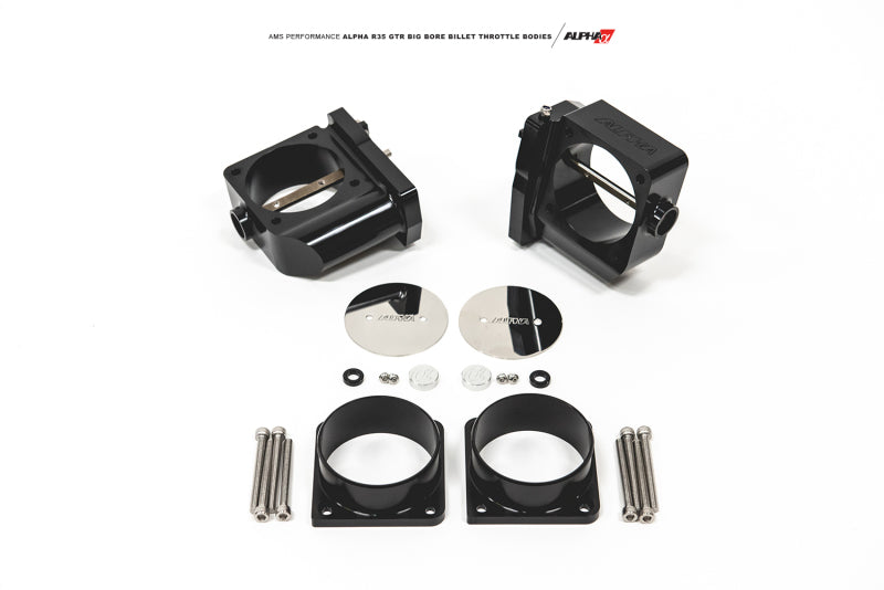 AMS Performance 2009+ GT-R R-35 Alpha CNC Big Bore Throttle Body Set w/ Vibrant HD Flanges - eliteracefab.com