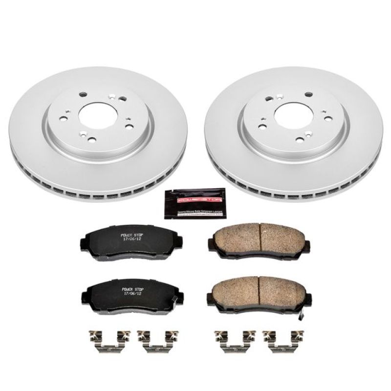 Power Stop 07-12 Acura RDX Front Z17 Evolution Geomet Coated Brake Kit - eliteracefab.com