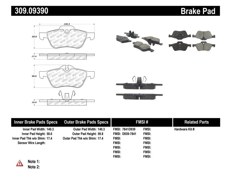 StopTech Performance 02-06 Mini Front Brake Pads - eliteracefab.com