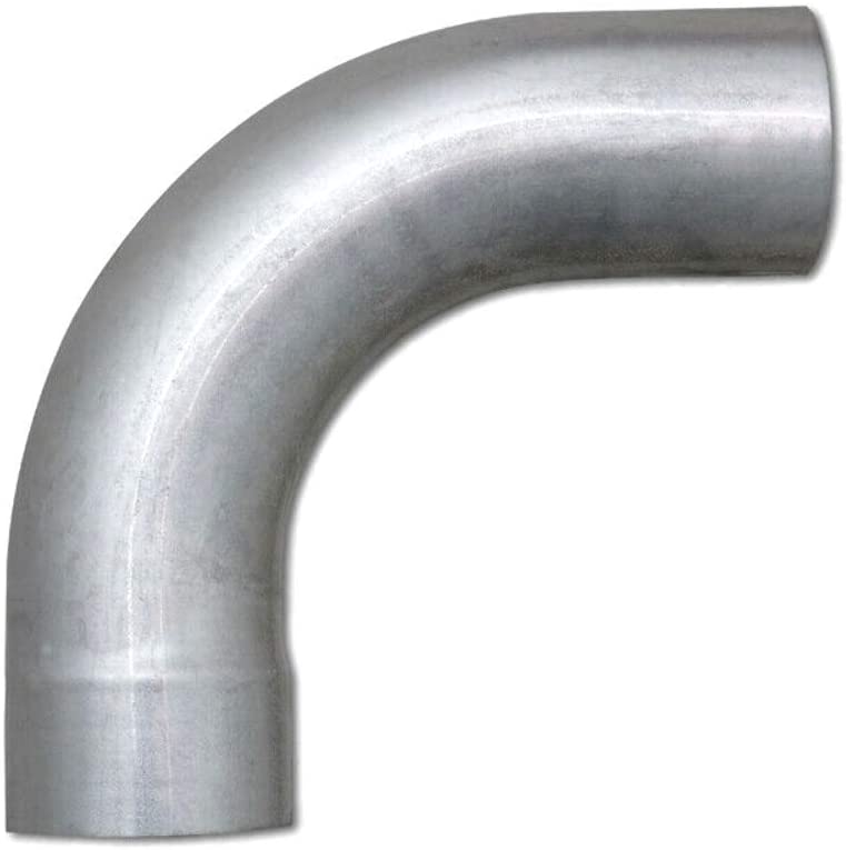 Diamond Eye Exhaust Elbow, L-bend Style, 90 degrees, Mandrel-Bent, Aluminized Steel, 16-gauge, Natural, 5.00 in. o.d. - eliteracefab.com