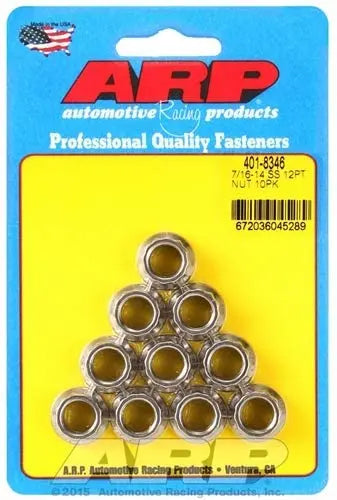 ARP 7/16-20 12 Point Nut (1) - eliteracefab.com