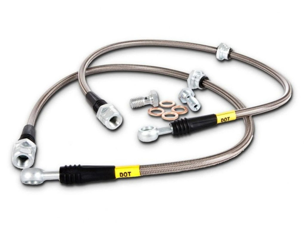 STOPTECH 07-09 MAZDASPEED3 / 04-07 MAZDA 3 STAINLESS STEEL FRONT BRAKE LINES, 950.61010 - eliteracefab.com