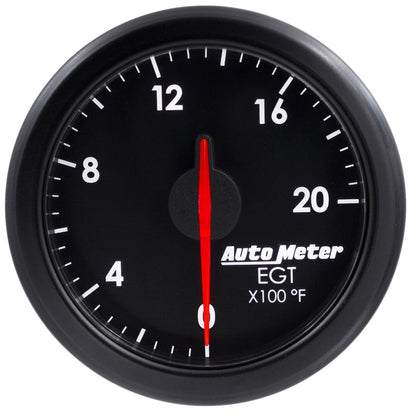 Autometer Airdrive 2-1/16in EGT Gauge 0-2000 Degrees F - Black 9145-T