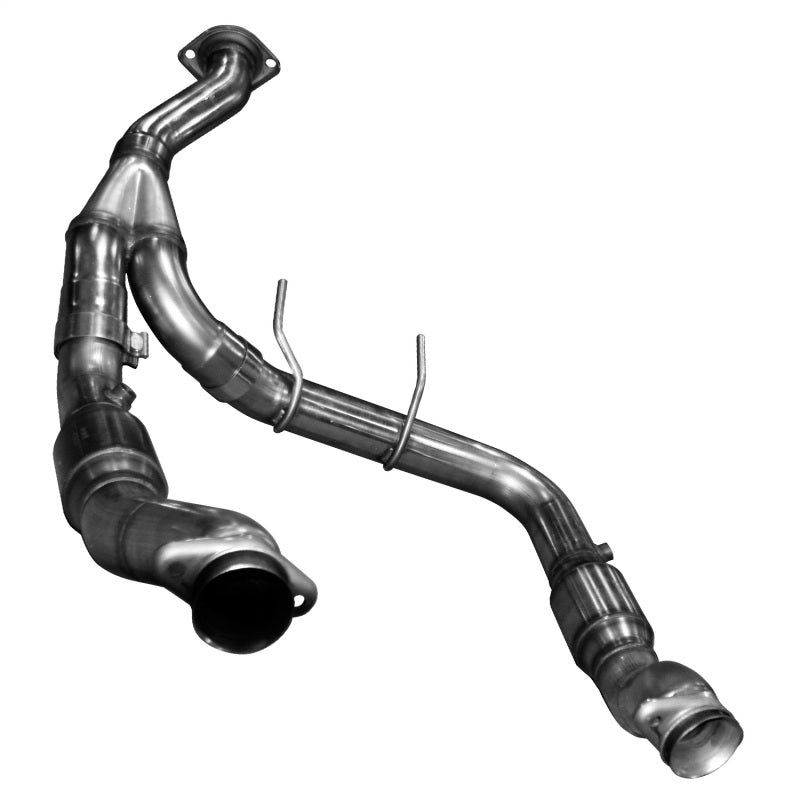 Kooks 11-14 Ford F150 Eco Boost 3.5L V6 3in SS GREEN Cat Turbo Down Y-Pipe - eliteracefab.com