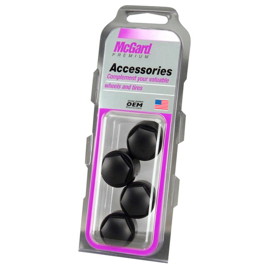 McGard Black Nylon Wheel Lug Caps Universal - Set of 4 - 70005