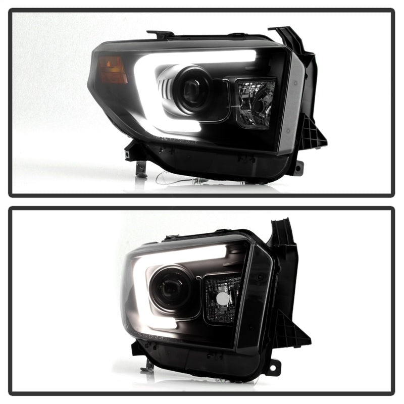 Spyder Toyota Tundra 2014-2016 Projector Headlights Light Bar DRL Black Smoke PRO-YD-TTU14-DRL-BSM - eliteracefab.com