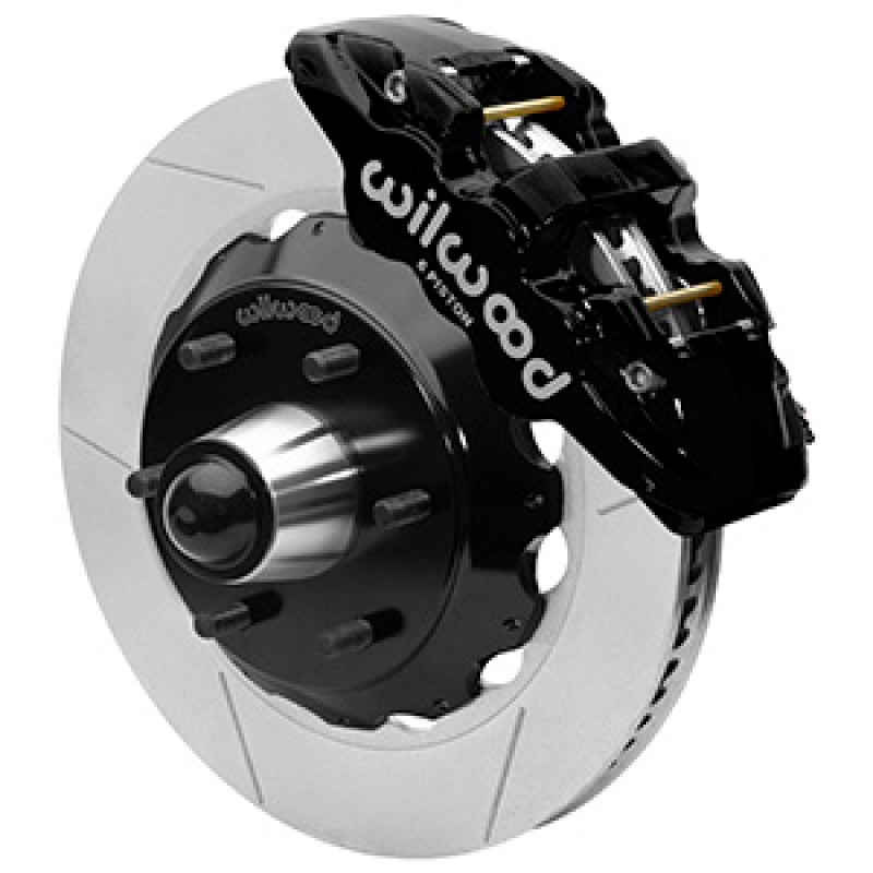 Wilwood 63-87 C10 CPP Spindle AERO6 Front BBK 14in Slotted 6x5.5 BC - Black Wilwood