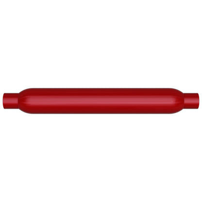MagnaFlow Muffler Red Pack Series Glasspack 3.5in Rd 22in Body Length 2in/2in Inlet/Outlet Magnaflow