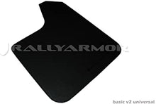 Load image into Gallery viewer, Rally Armor Universal Fitment (no hardware) MSpec Black Urethane Mud Flap w/ Gray Logo - eliteracefab.com