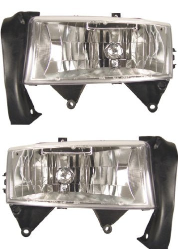 ANZO 88-98 Chevrolet C1500 Crystal Headlights Chrome w/ Signal and Side Marker Lights - eliteracefab.com