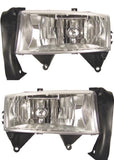 ANZO 88-98 Chevrolet C1500 Crystal Headlights Chrome w/ Signal and Side Marker Lights