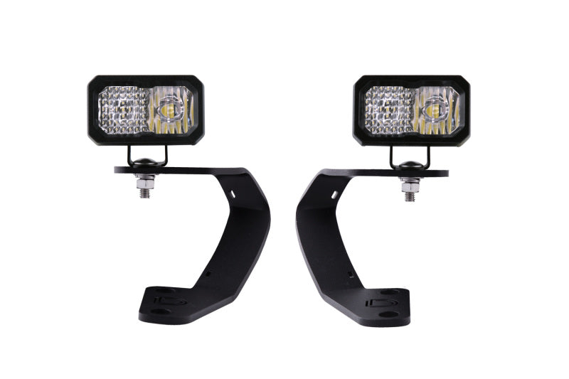 Diode Dynamics 10-21 Toyota 4Runner Stage Series 2in LED Ditch Light Kit Sport - White Combo