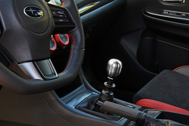 Perrin 15+ WRX w/ Rattle Fix Barrel 1.85in Brushed Stainless Steel Shift Knob - eliteracefab.com