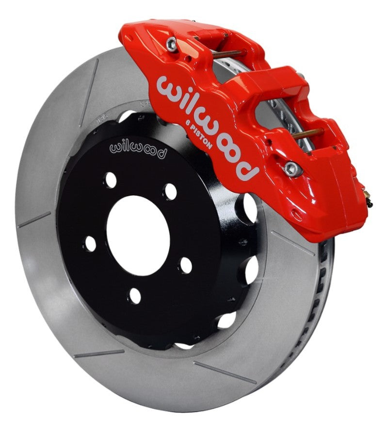 Wilwood AERO6 Front Hat Kit 15.00 Red 2016-Up Camaro w/Lines Wilwood