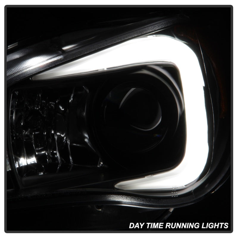 Spyder Subaru WRX 06-07 Projector Headlights - HID Model Only - Black PRO-YD-SWRX06-HID-LBDRL-BK - eliteracefab.com