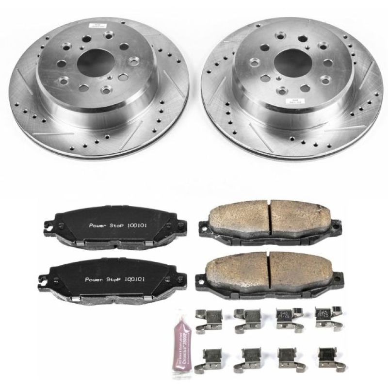 Power Stop 95-00 Lexus LS400 Rear Z23 Evolution Sport Brake Kit PowerStop