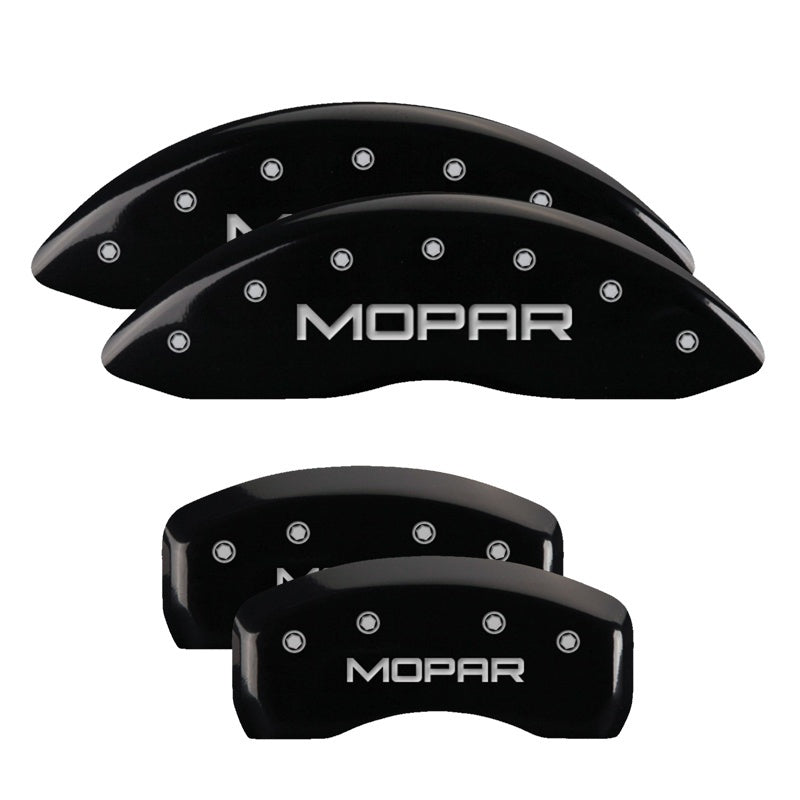 MGP 4 Caliper Covers Engraved Front & Rear C5/Corvette Black finish silver ch - eliteracefab.com