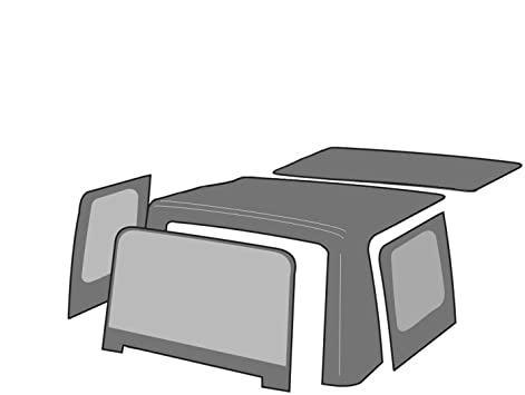 Rampage 1988-1995 Jeep Wrangler(YJ) OEM Replacement Top - Black Diamond - eliteracefab.com
