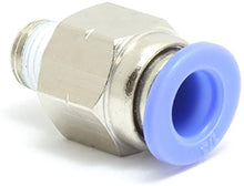 Load image into Gallery viewer, Vibrant Male Straight Fitting for 1/4&quot; OD Tubing (1/16&quot; NPT Thread) - eliteracefab.com