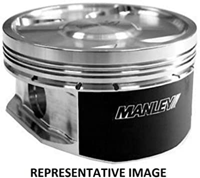 MANLEY 625EGR2-1 Piston Kit (Nissan GT-R 3.8L VR38DETT 95.5mm Flat Top Grade 2 Extreme Duty with Ring) - eliteracefab.com