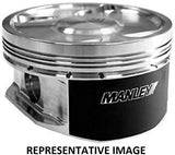 MANLEY 625EGR2-1 Piston Kit (Nissan GT-R 3.8L VR38DETT 95.5mm Flat Top Grade 2 Extreme Duty with Ring)