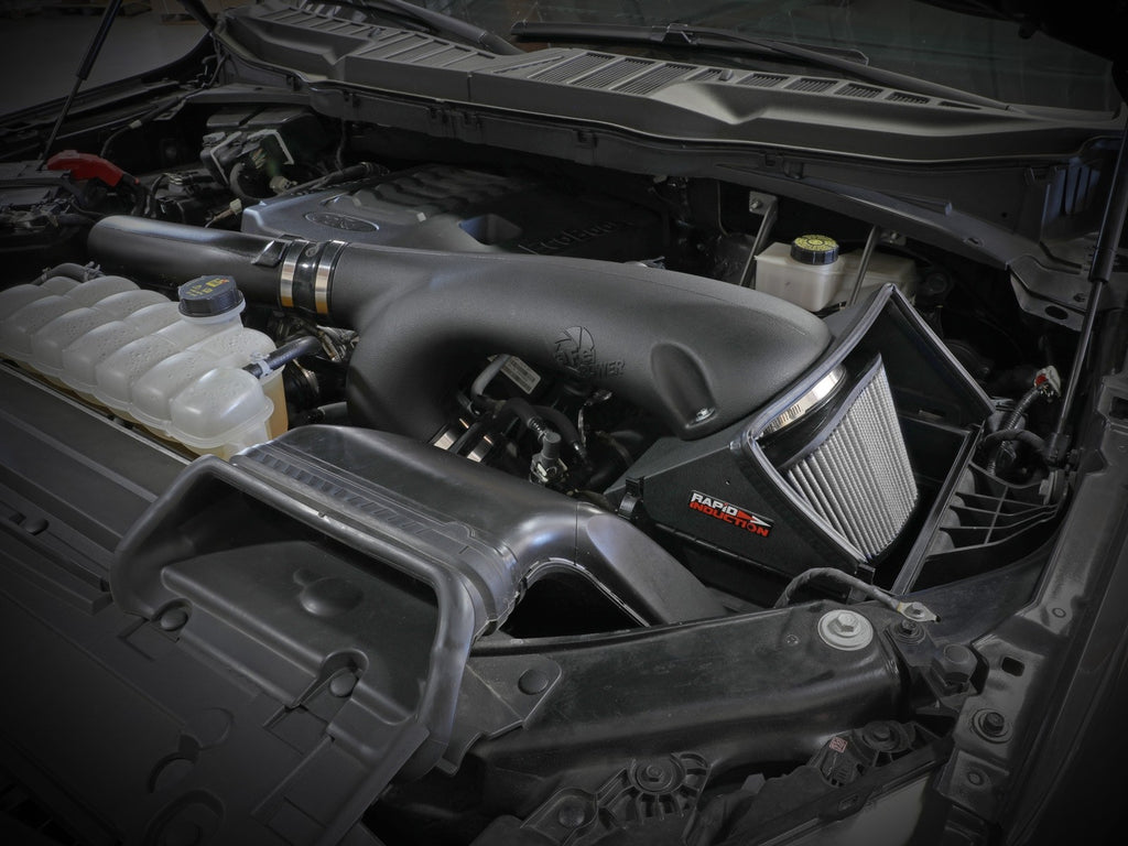 aFe Rapid Induction Cold Air Intake System w/Pro DRY S Filter 2021+ Ford F-150 V6-3.5L (tt) - eliteracefab.com