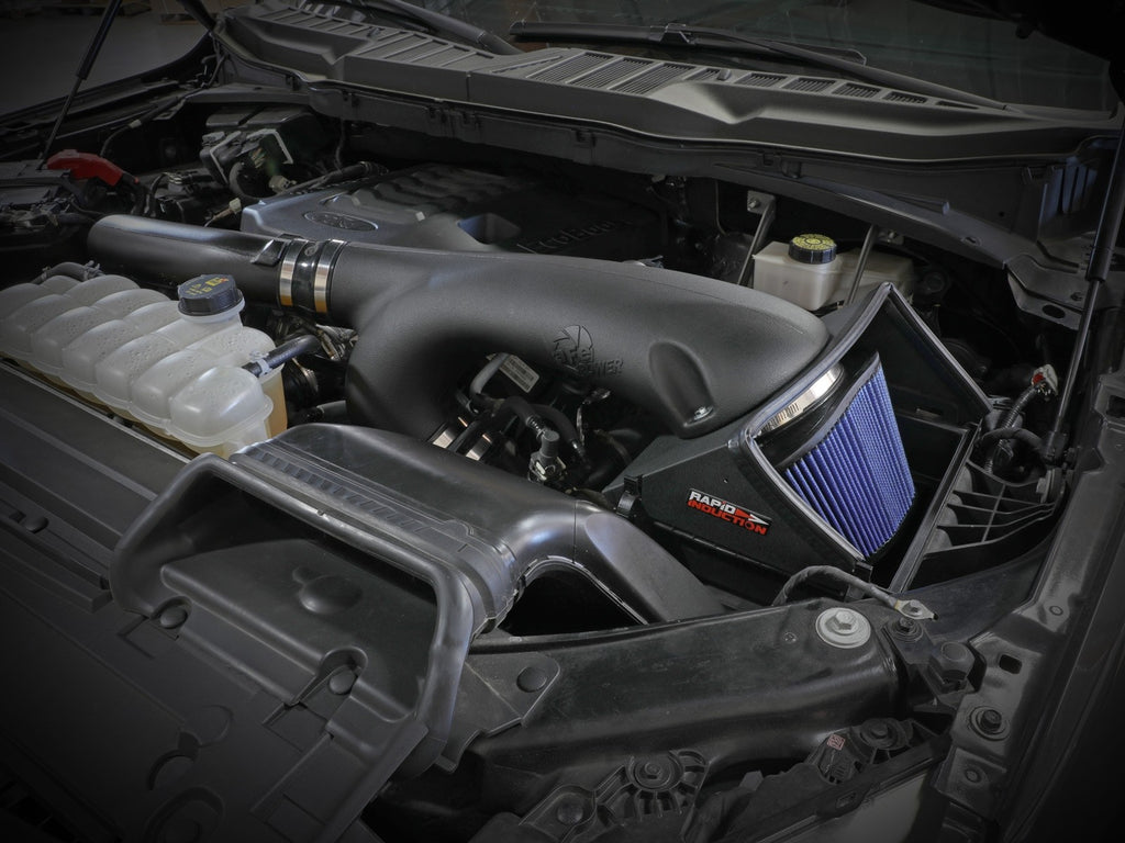 aFe Rapid Induction Cold Air Intake System w/Pro 5R Filter 2021+ Ford F-150 V6-3.5L (tt) - eliteracefab.com