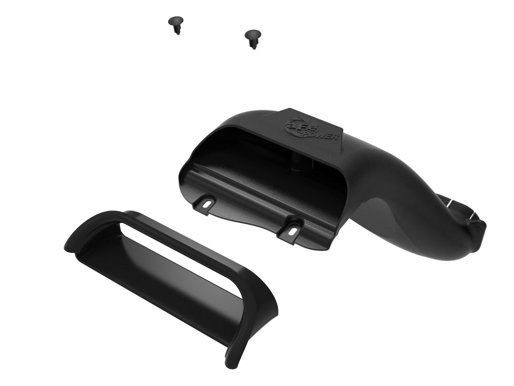 aFe Rapid Induction Dynamic Air Scoop 2021+ Ford F-150V6/V8 - Black - eliteracefab.com